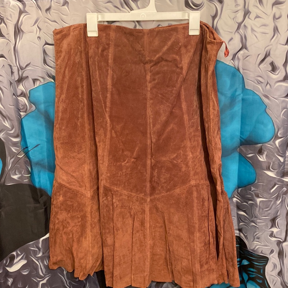 Suede Brown Skirt